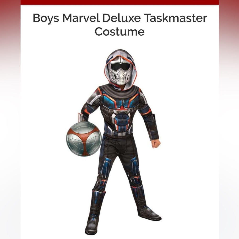 Large Kids Black Widow Taskmaster costume